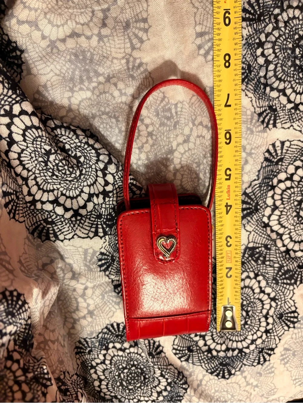 Brighton Red Leather Vintage Phone Case